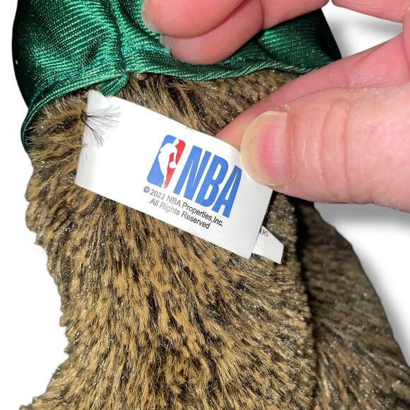 Boston Celtics Teddy Bear Plush Hoodie 14" T-Shirt NBA Basketball Fan Baby Gift - Picture 6 of 11